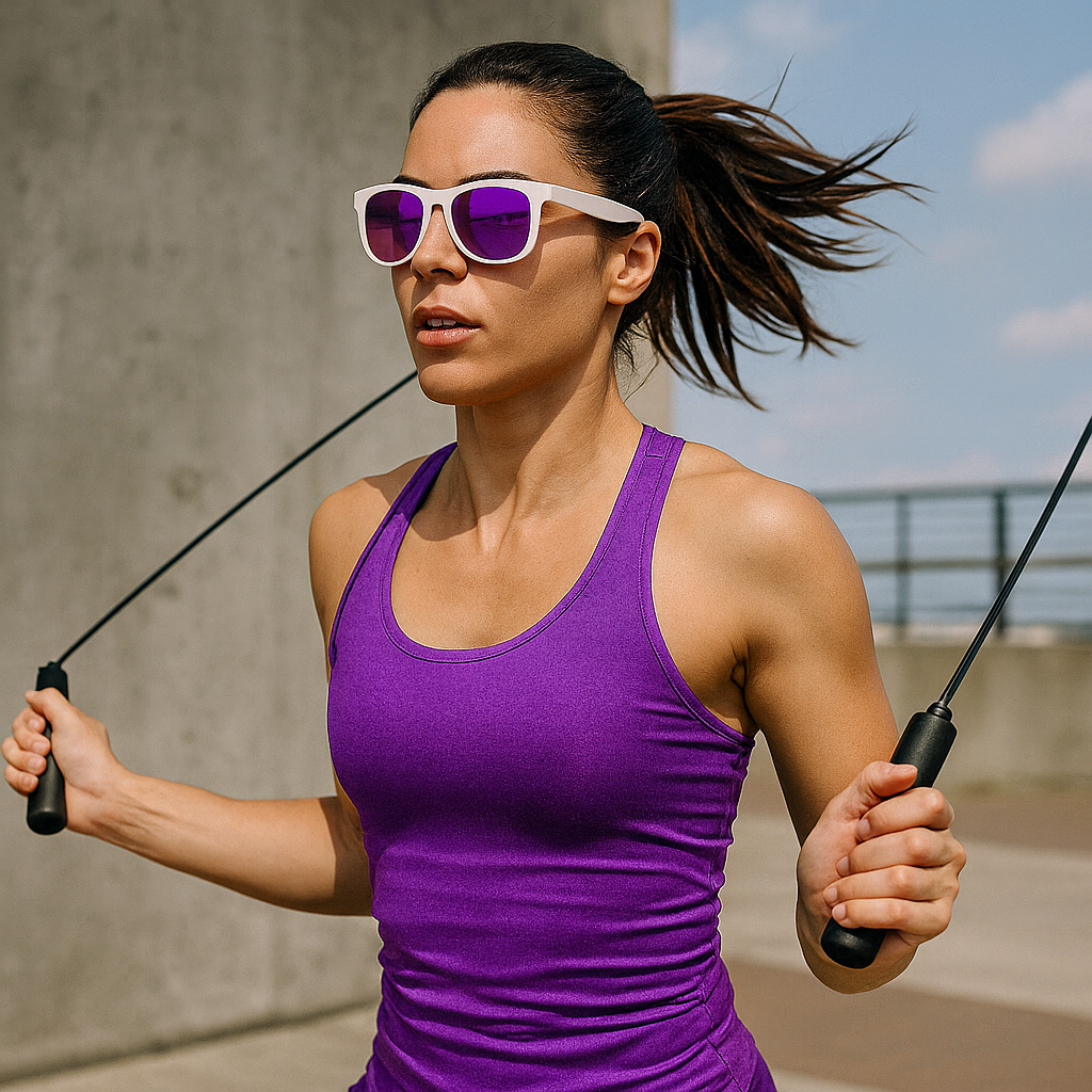 Ollo Clásico Arctic Violet sunglasses with UV400 polarised lenses and a cool violet-lavender frame. Made for runners and cyclists, these lightweight, durable sunglasses provide a secure non-slip fit, enhanced clarity and performance for outdoor training, travel, or everyday adventure.