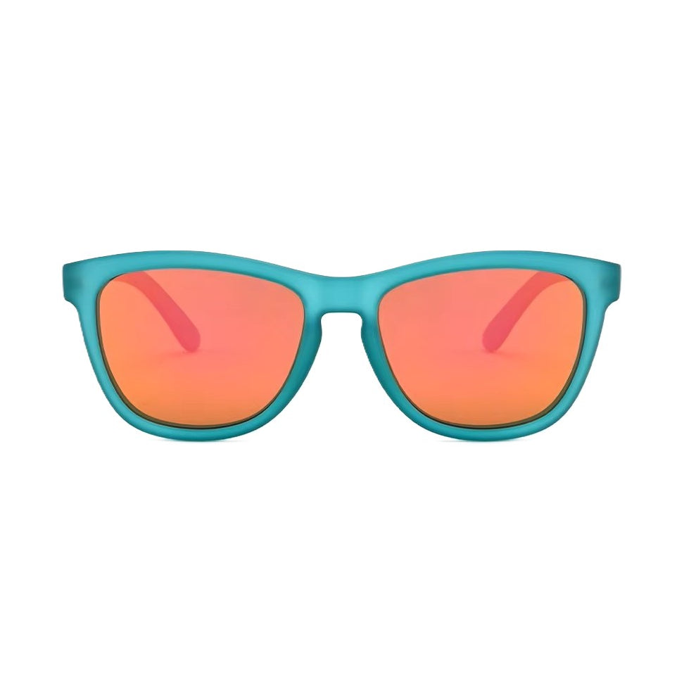 Ollo Kids Splash sunglasses with UV400 polarised lenses and a bright splash colour design. Perfect for young runners, cyclists, and active outdoor play, these sunglasses are lightweight, durable, and non-slip, giving protection and clarity in sun, park, beach or everyday adventure.