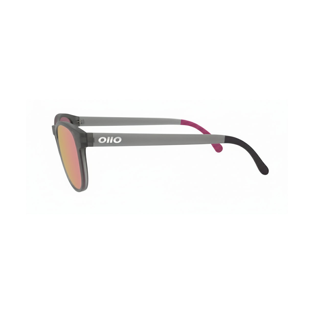 Ollo Pace Storm Grey sunglasses with UV400 polarised lenses and a sleek storm-grey frame. Perfectly suited to running and cycling, these sunglasses are lightweight, durable and feature a non-slip fit, delivering crisp vision and comfort under changing conditions: trail, road or urban outdoor sport.