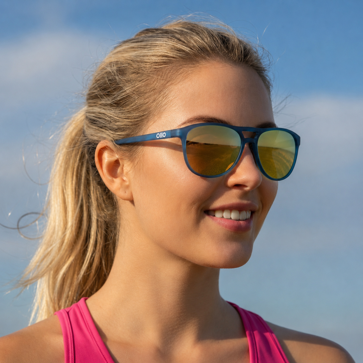OllO Stratos Stratosphere Blue Sunglasses