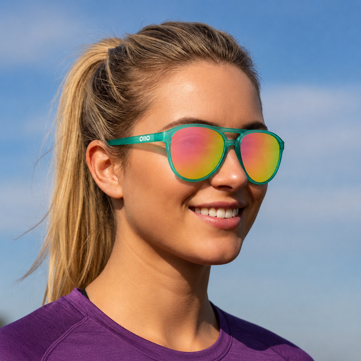 OllO Stratos Neon Nebula Sunglasses