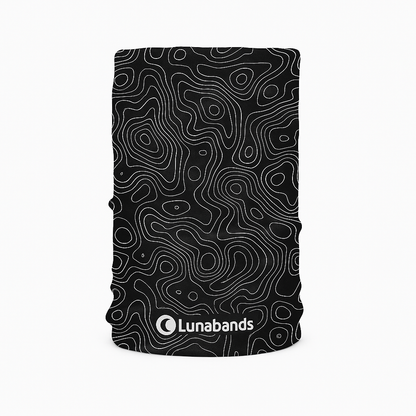 Lunabands Black Contour Multi use Running Bandana Headband