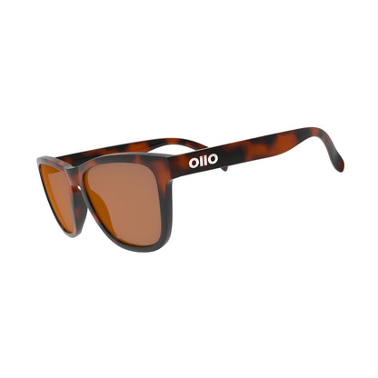 Ollo Clásico Havana Heat sunglasses with UV400 polarised lenses and a warm caramel-brown frame. Designed for running and cycling enthusiasts, these ultra-light, durable sunglasses feature secure non-slip fit and excellent clarity, ideal for adventure, travel, or sunny outdoor use.