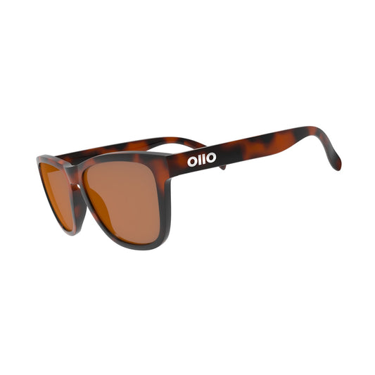 Ollo Clásico Havana Heat sunglasses with UV400 polarised lenses and a warm caramel-brown frame. Designed for running and cycling enthusiasts, these ultra-light, durable sunglasses feature secure non-slip fit and excellent clarity, ideal for adventure, travel, or sunny outdoor use.