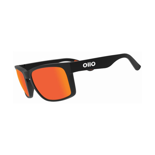 Ollo Summit Inferno sunglasses with UV400 polarised lenses and a bold flame-red gradient frame. Made for runners and cyclists who thrive in heat and high demand, these sunglasses offer durable build, lightweight non-slip fit, vivid clarity and UV protection for intense training, trail running and outdoor adventure