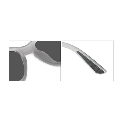 Ollo Summit Shadow sunglasses with UV400 polarised lenses and a sleek dark matte frame. Designed for runners and cyclists tackling sunrise trails and mountain paths, these lightweight, durable sunglasses deliver non-slip grip, high clarity, and comfort in harsh lighting and rugged terrain.